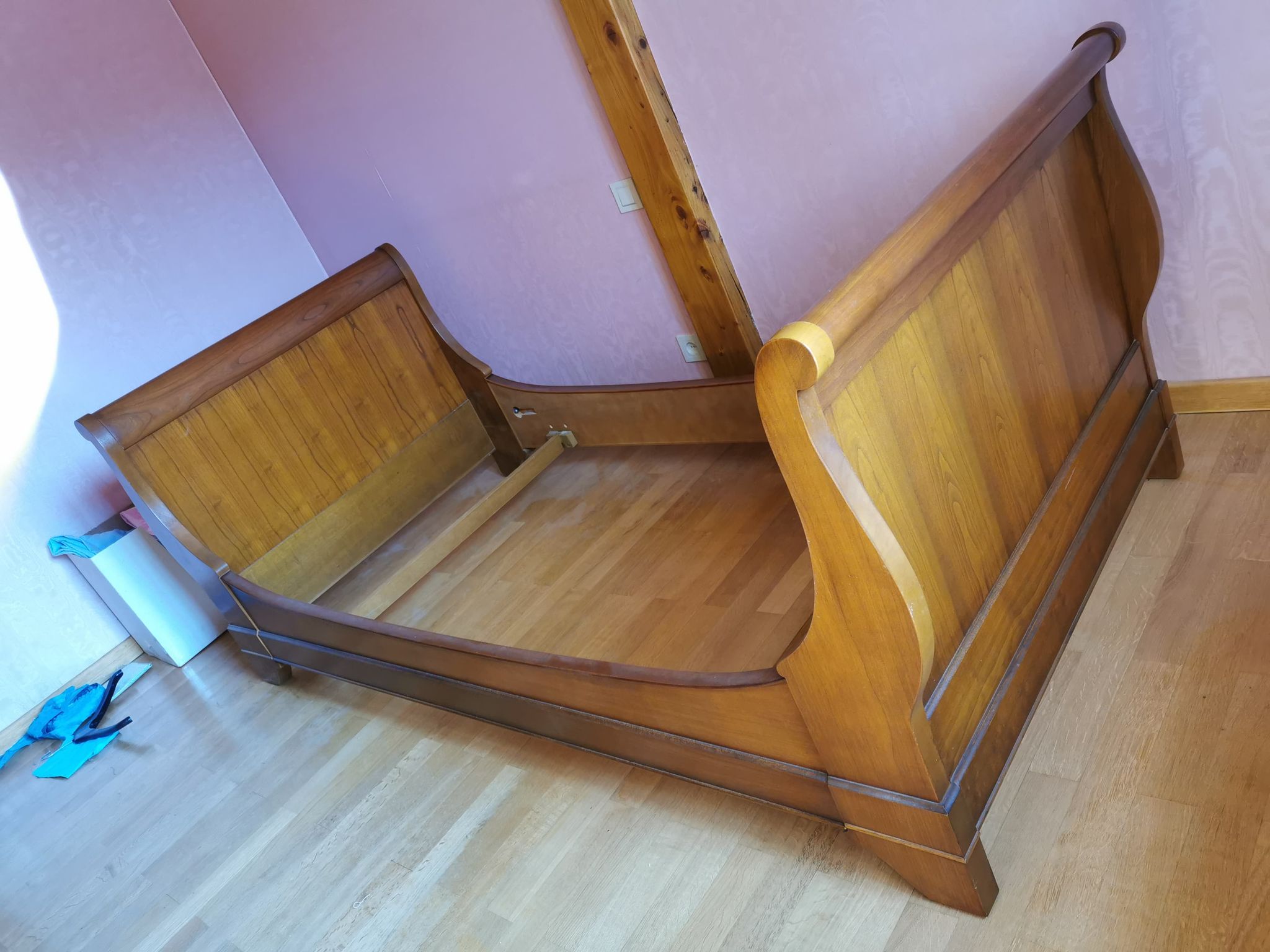 Louis Philippe style cherry bed