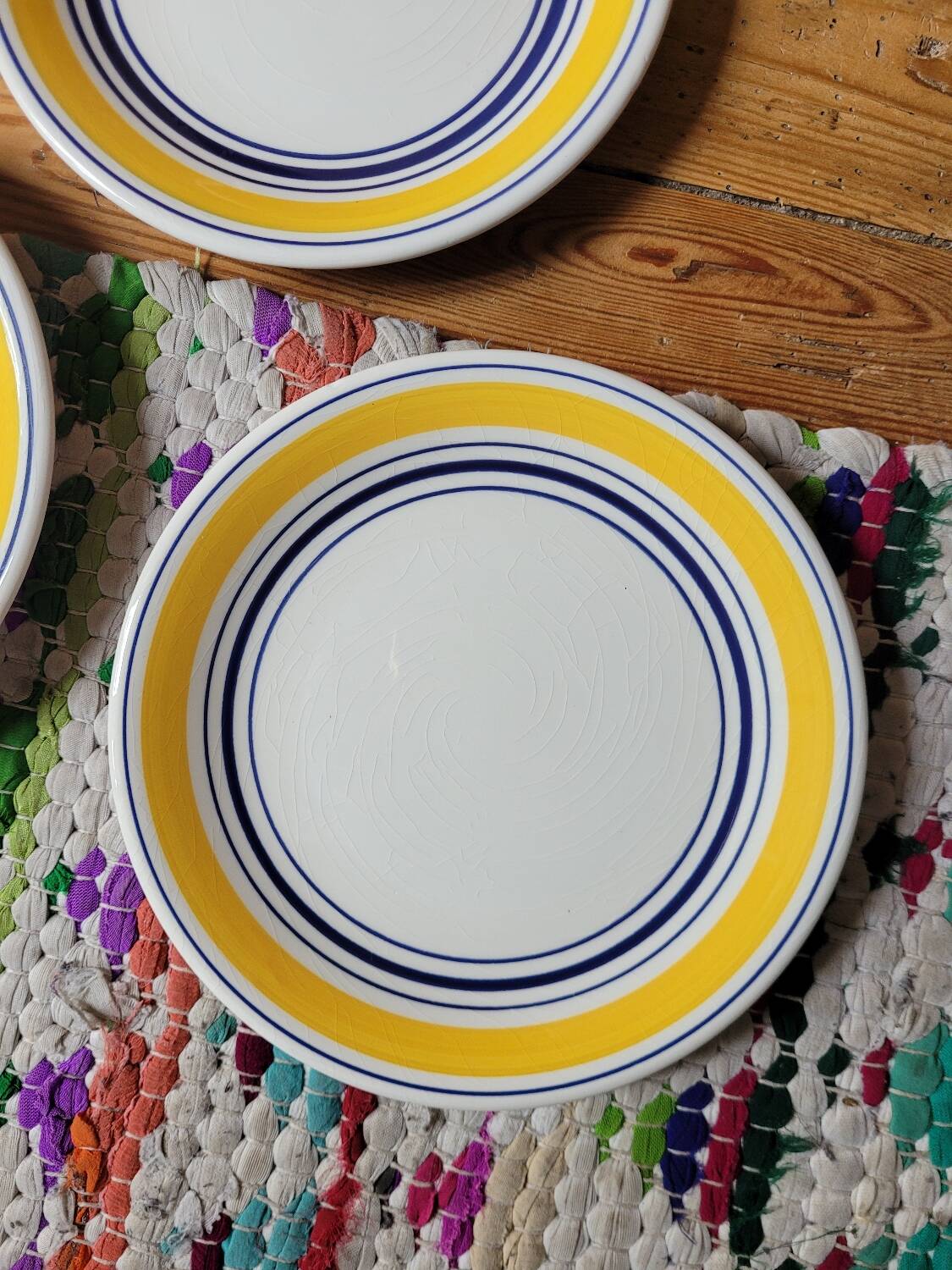 Lot de 4 assiettes à dessert céramique