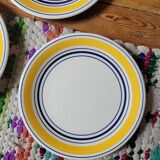Set of 4 ceramic dessert plates