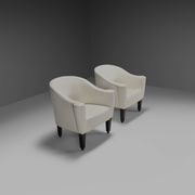 Ensemble de chaises en cuir Josef Hoffmann « Villa Gallia » par Wittmann Austria