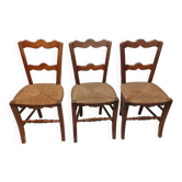 Lot of 3 old Vintage chairs