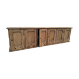 Ancient row of oak mailboxes