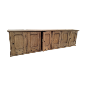 Ancient row of oak mailboxes