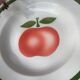 Vintage Moulin des loups Orchies apple plates - grand feu decor - 4 pieces