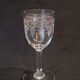 6 old glasses with engraved baccarat crystal wine stems