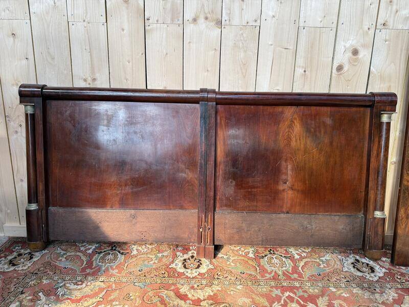 Lit - Banquette époque Empire en acajou