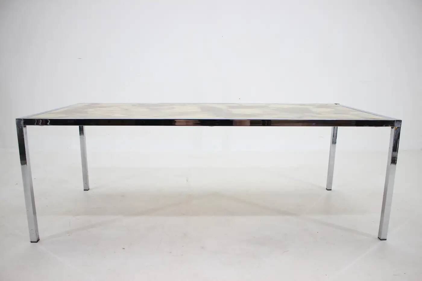 Midcentury design coffee table, epoxy resin, around 1970s