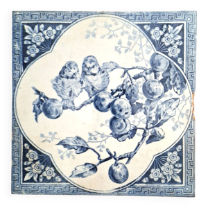 Carreau en faïence terre - gien