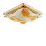 Mid Century Murano Glass Ceiling Light by Toni Zuccheri for Mazzega, 1970s