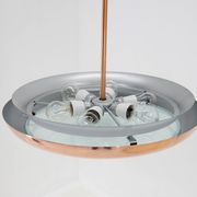 Buhaus / Functionalist Copper suspension UFO, 1930s, Restored