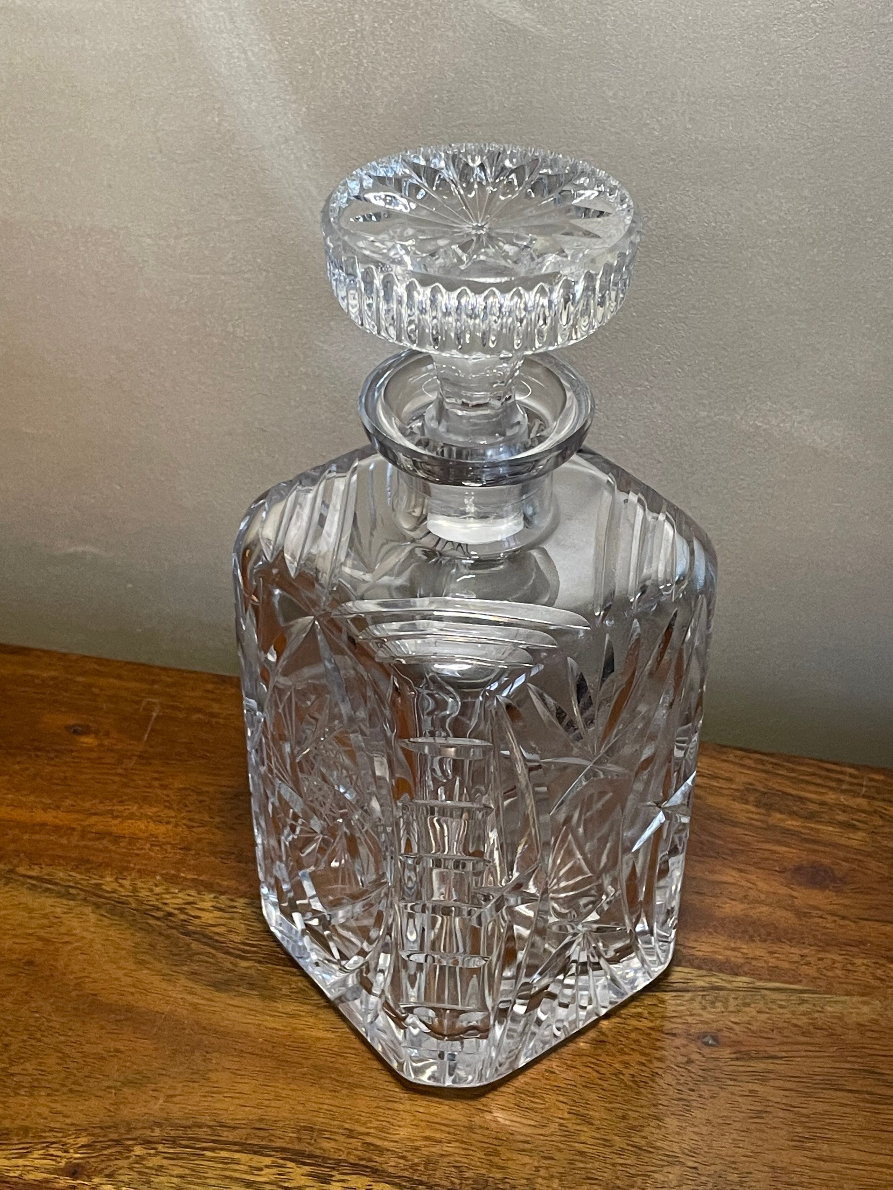 Carbed glass decanter