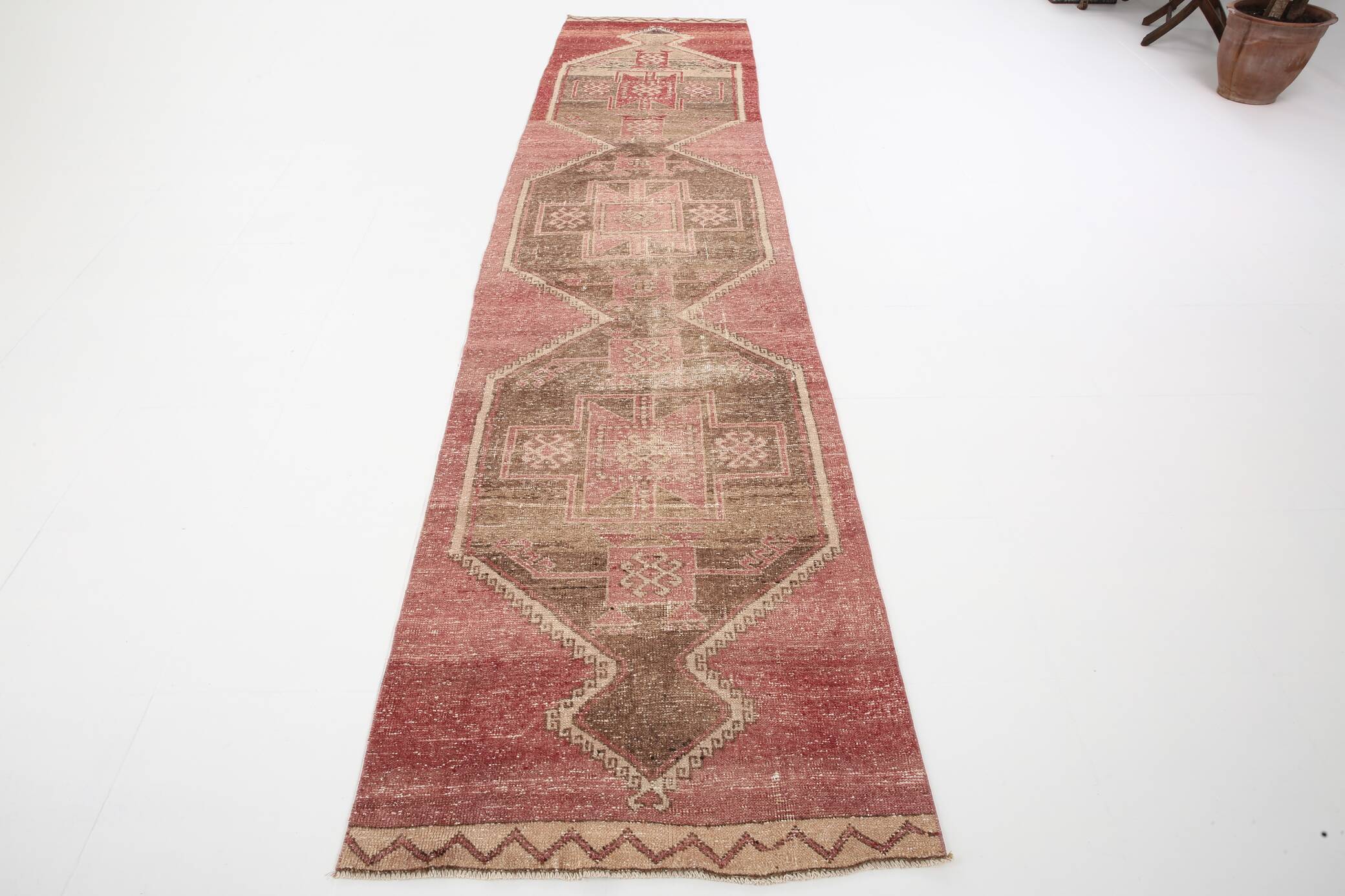 3x14 long persian runner rug, 94x418cm