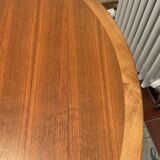 Scandinavian teak table with butterfly extension 60s