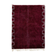 Modern Moroccan carpet dark red