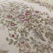 Tapis floral en aiguille Aubusson surdimensionné, très grand, 414 x 604 cm.