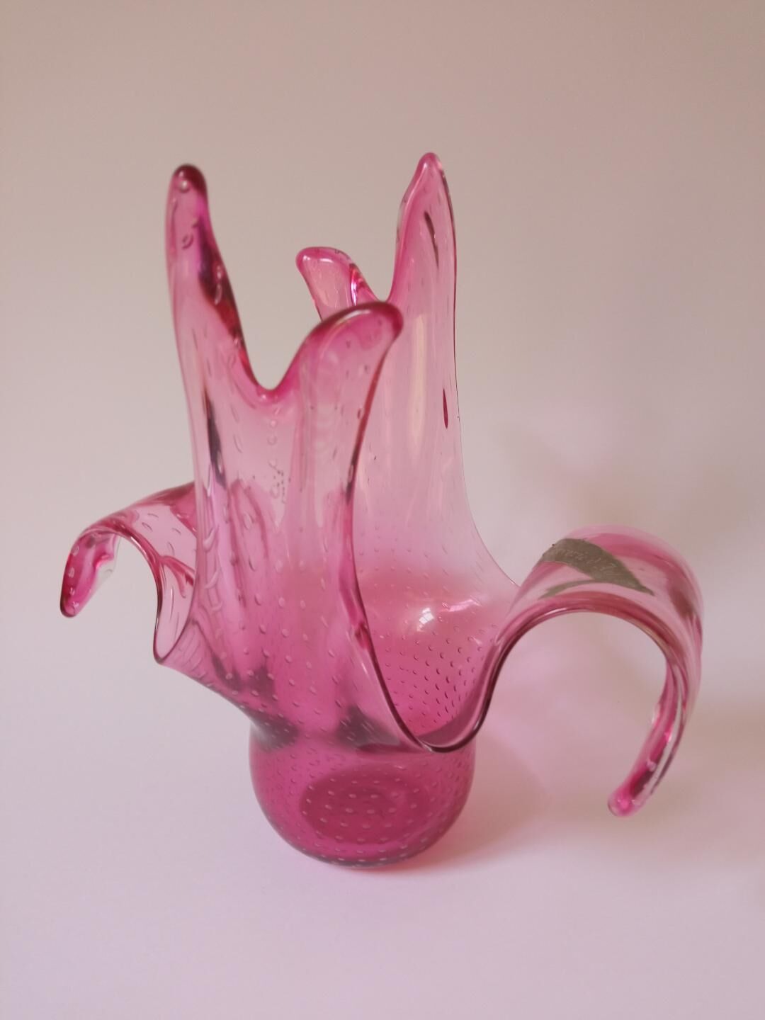 Vase, art glassware P. Schneider, 70s