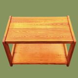 Table basse vintage à double plateau, vers 1970