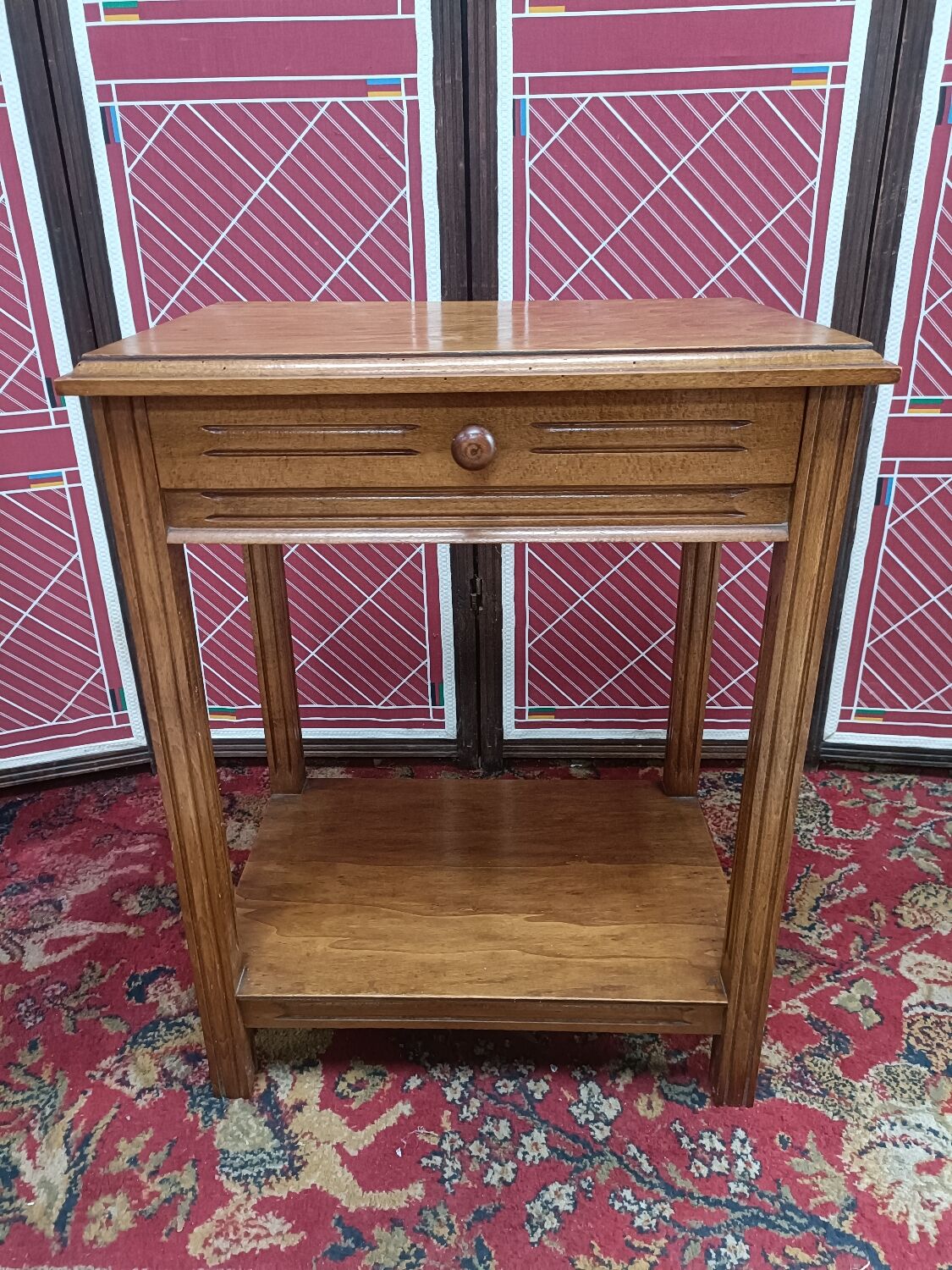 Art-deco bedside table, vintage, made in France