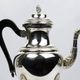Empire-style tea and coffee service with ram's head spout - silver-plated, 5 pieces