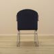 Italian cantilever chair 1990s blue fabric upholstery
