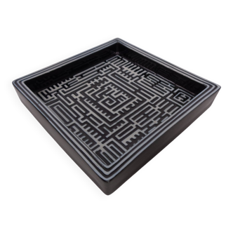 Domino Plate by Stig Lindberg for Gustavsberg, 1950s