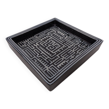 Domino Plate by Stig Lindberg for Gustavsberg, 1950s