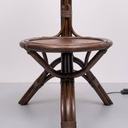 Fantastic Rattan Floor lamp and table 1970s