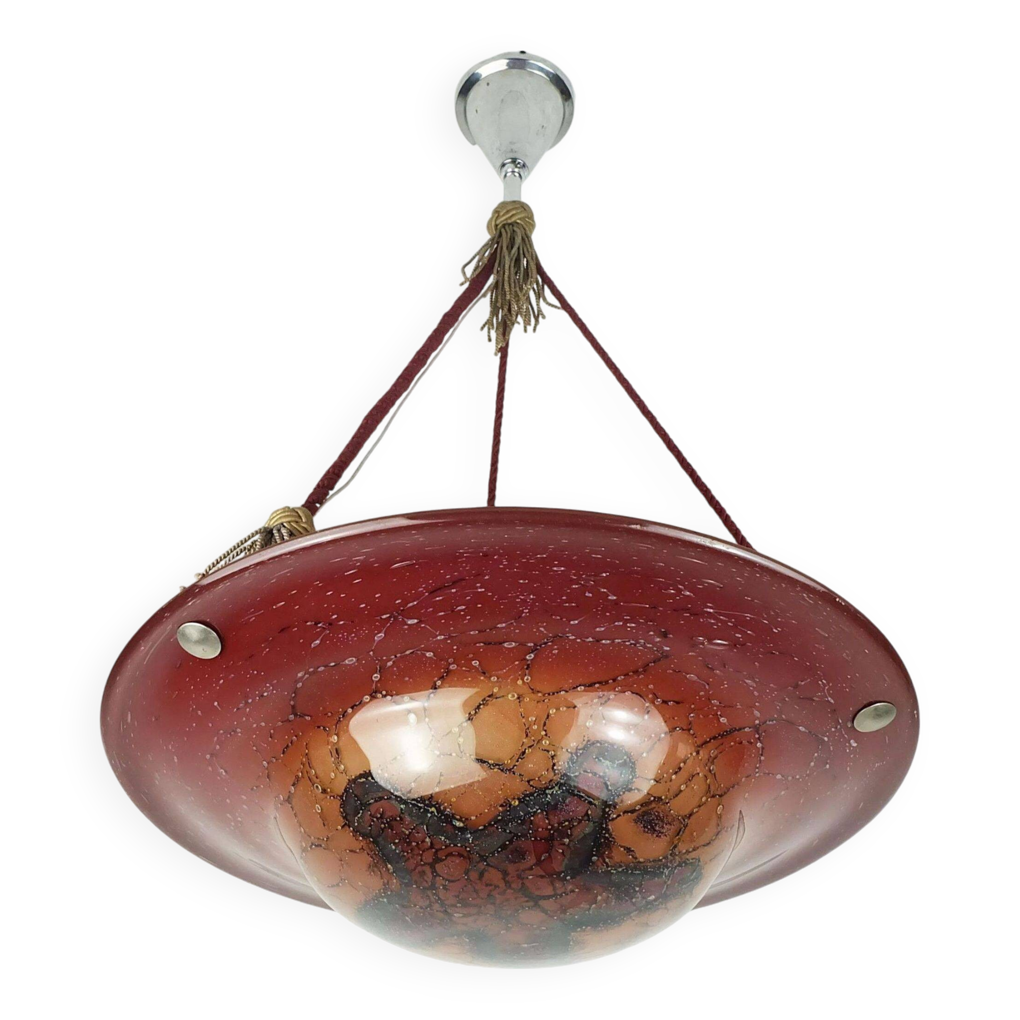 art deco WMF ikora PENDANT LIGHT ikoraglass 1930s avantgarde design