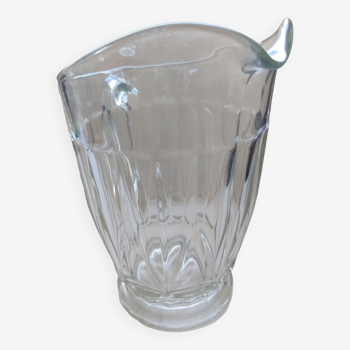 Carafe broc pichet en verre épais 1960