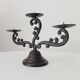Old enamelled cast iron chandelier