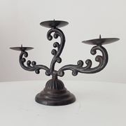 Old enamelled cast iron chandelier