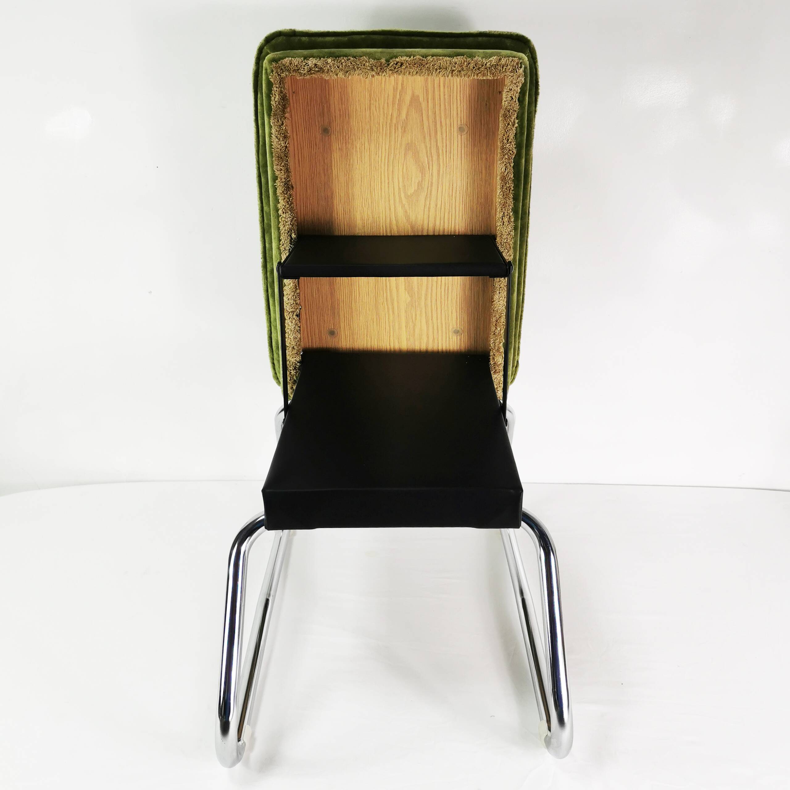 Art Deco folding pouf, Germany, 1970s