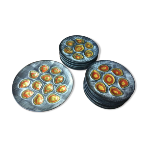 lot de 12 assiettes à