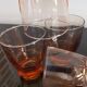 Série de 4 verres à eau des années 30 rose fumé