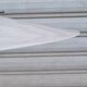 Grande suspension en opaline blanche