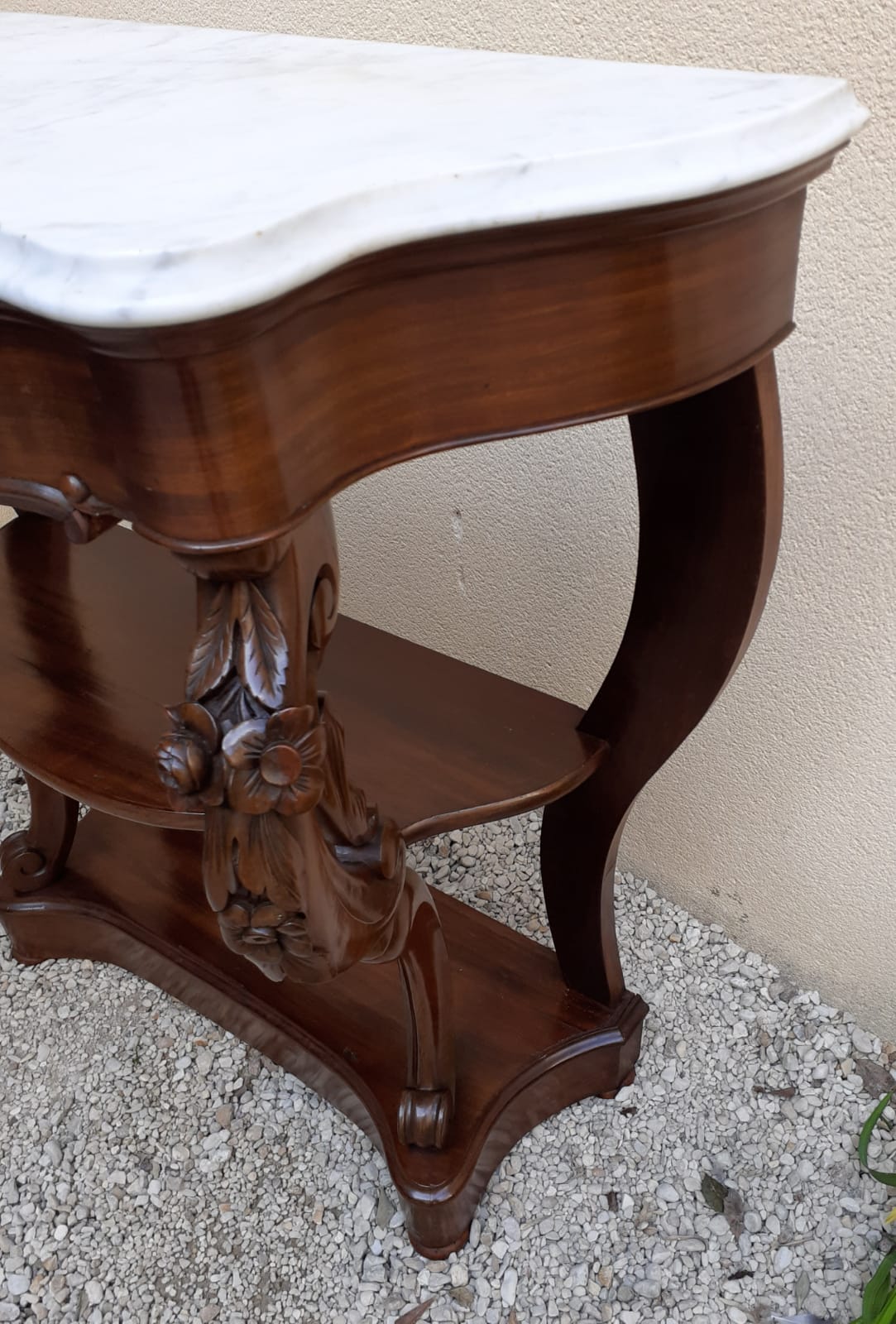 Console en acajou
