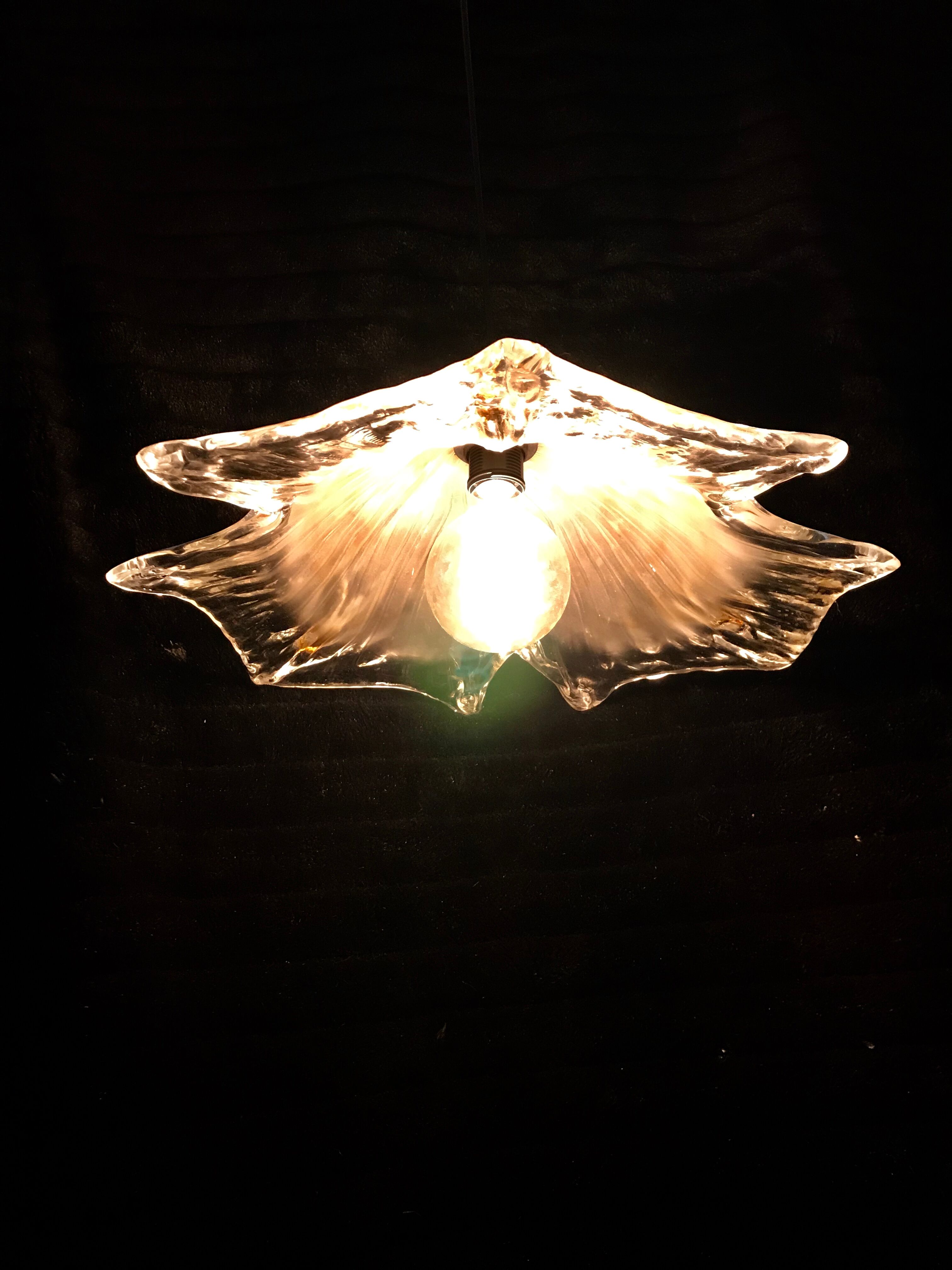 During Mazzega amber glass