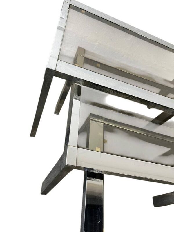 set de 3 tables gigognes vintage / tables d'appoint