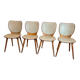 Ensemble de 4 chaises vintage baumann
