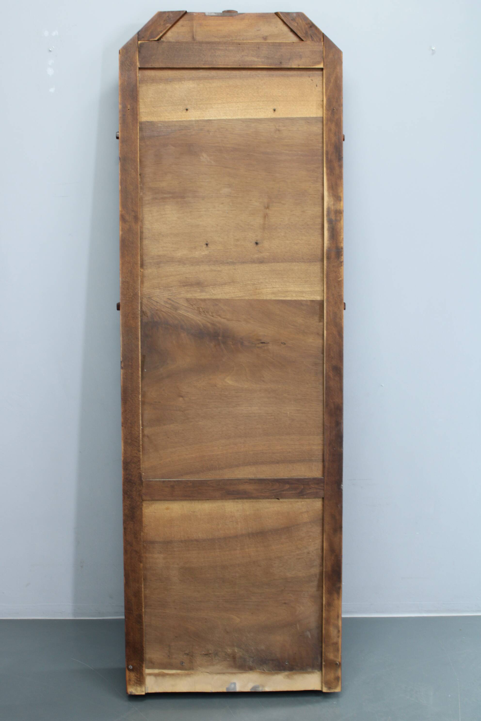 Portemanteau Art déco tchécoslovaque en noyer avec miroir, années 1930