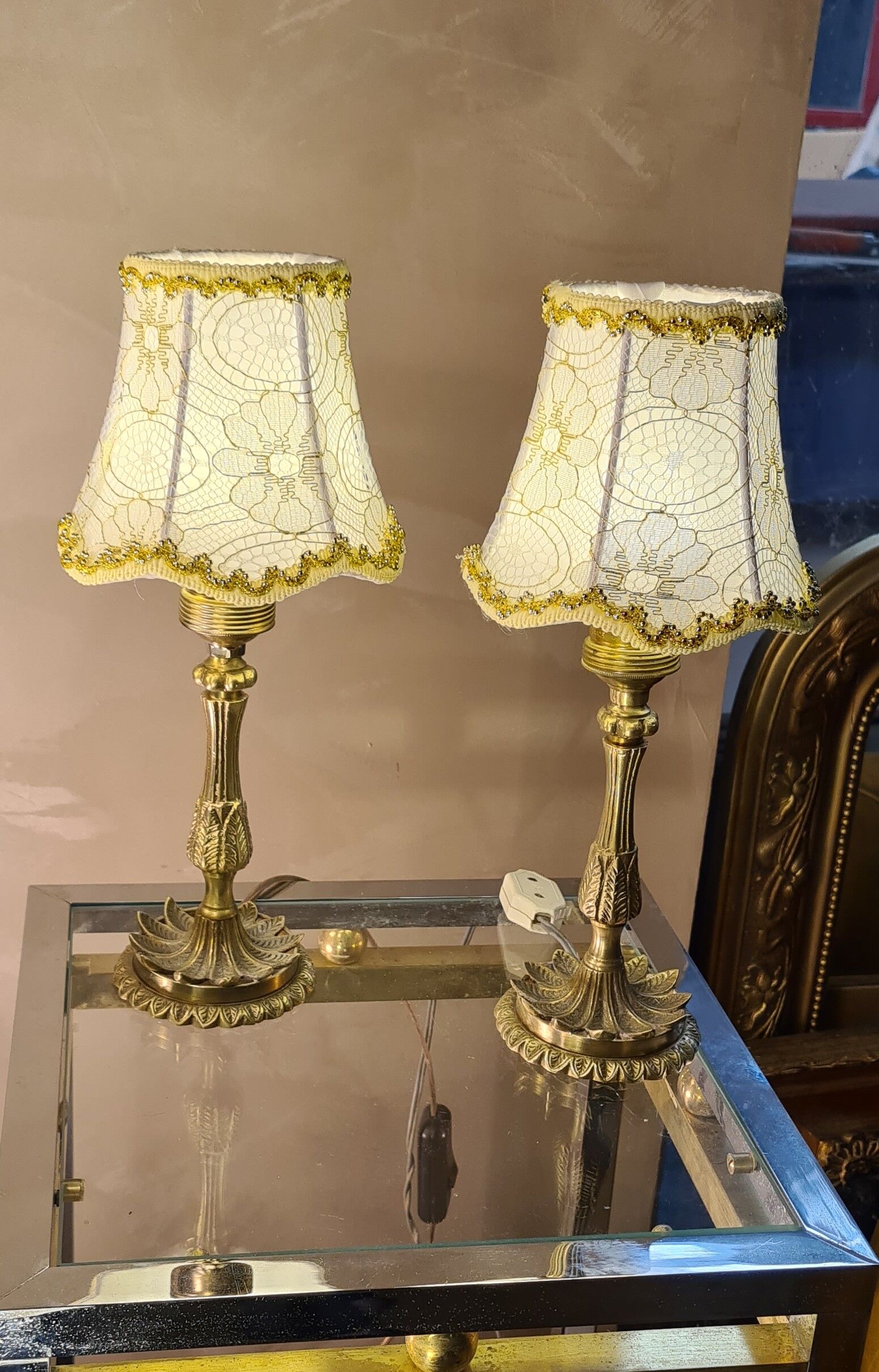 Lampe De Chevet Vintage Porcelaine Rose – Années 60-70, Sans Abat-jour, Fonctionnelle