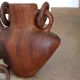 Vase à anses en bois années 50