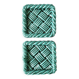 2 slip coasters, 1960s