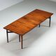 Arne Vodder large dining table in rosewood model 201 Sibast Denmark 1960