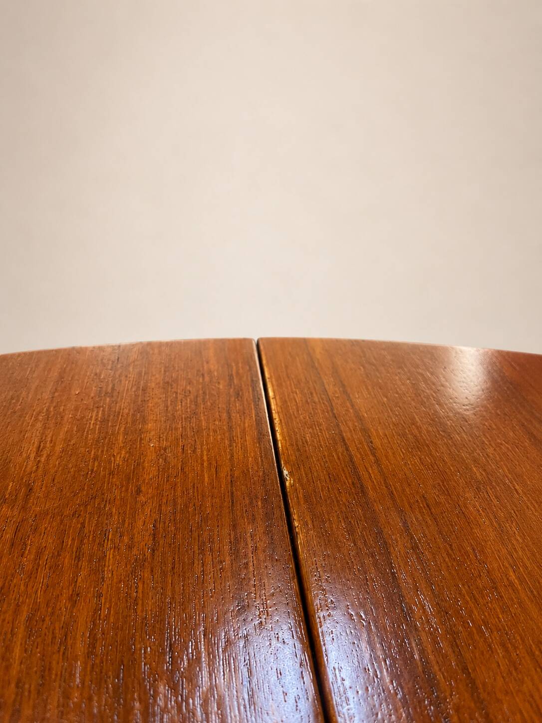 Large extendable French dining table in teak – 1960s