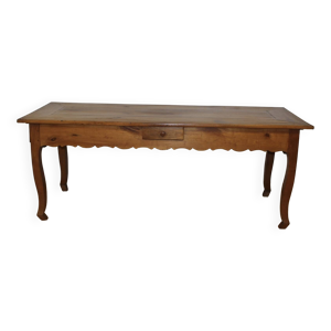 table ferme style - merisier