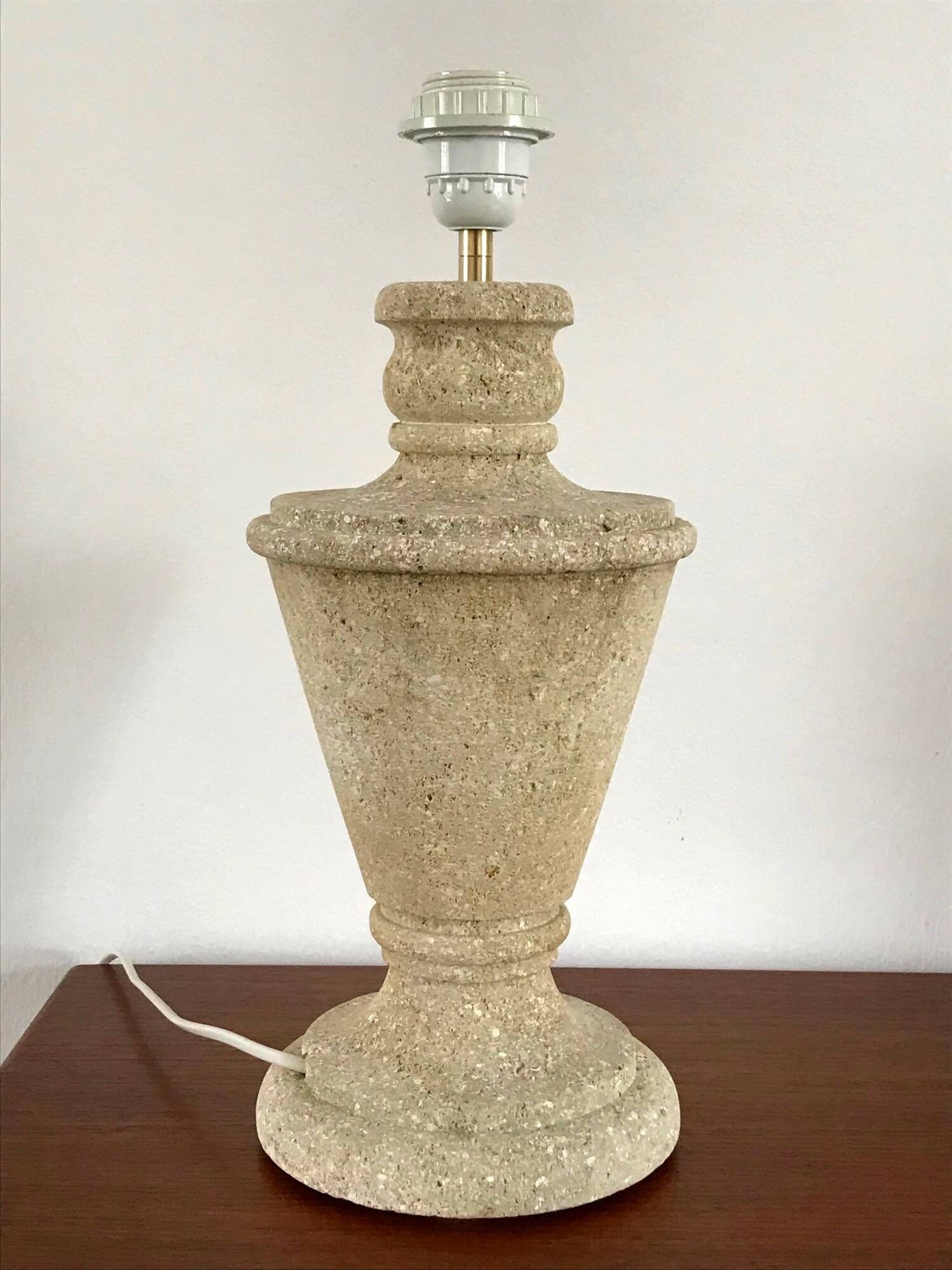 Vintage stone lamp from the 70s