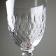 Set of 7 cut crystal port glasses by Baccarat, Richelieu variant.