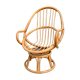 Fauteuil pivotant en rotin