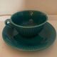 Large Gien cup and saucer